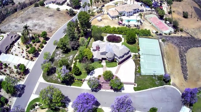 6735 Calais Ct, Riverside, CA 92506 - aerial overview of property's location featuring a pool