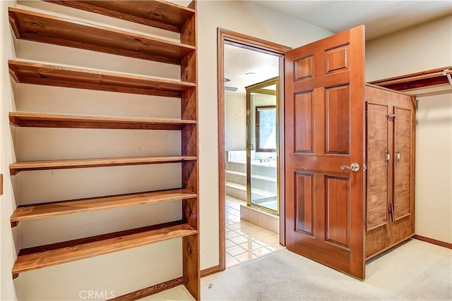 6735 Calais Ct, Riverside, CA 92506 - stairway with carpet floors and baseboards