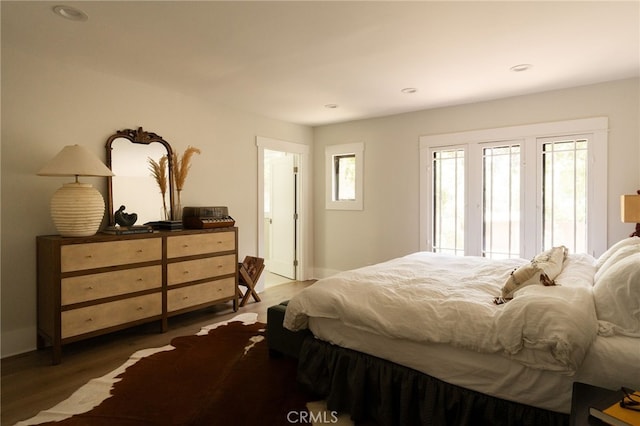 814 E Foothill Blvd, Monrovia, CA 91016 - bedroom with wood finished floors and recessed lighting