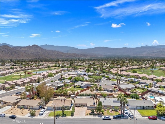42915 Wisconsin Ave, Palm Desert, CA 92211 - aerial perspective of suburban area featuring a water and mountain view and a golf course