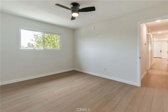 1640 235th St Unit D, Harbor City, CA 90710 - unfurnished room featuring light wood-style floors and a ceiling fan