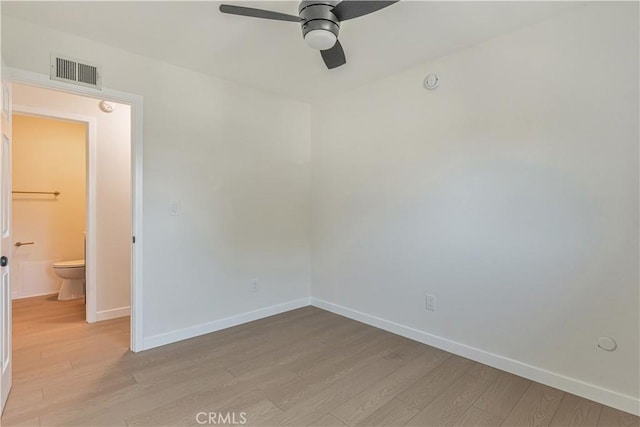 1640 235th St Unit D, Harbor City, CA 90710 - unfurnished room with ceiling fan and light wood finished floors