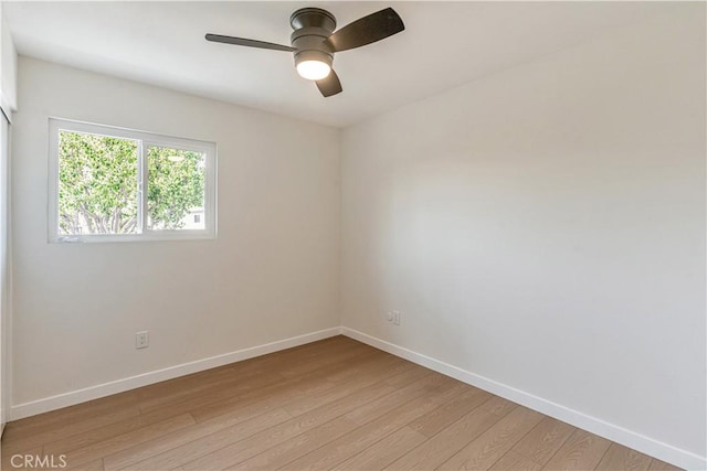 1640 235th St Unit D, Harbor City, CA 90710 - spare room with light wood-type flooring and ceiling fan