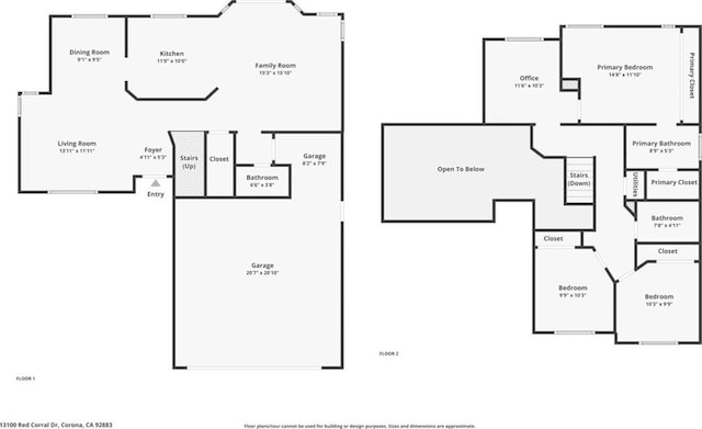 13100 Red Corral Dr, Corona, CA 92883 - view of room layout