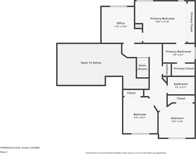 13100 Red Corral Dr, Corona, CA 92883 - view of floor plan / room layout