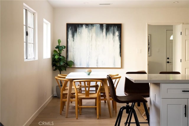14519 Addison, Sherman Oaks, CA 91403 - dining space with plenty of natural light and light wood-style flooring