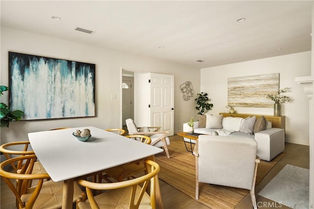 14519 Addison, Sherman Oaks, CA 91403 - dining space featuring wood finished floors and recessed lighting