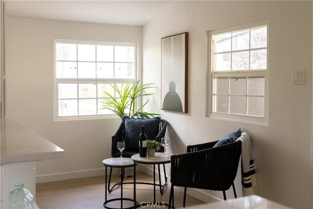 14519 Addison, Sherman Oaks, CA 91403 - sitting room with wood finished floors and baseboards