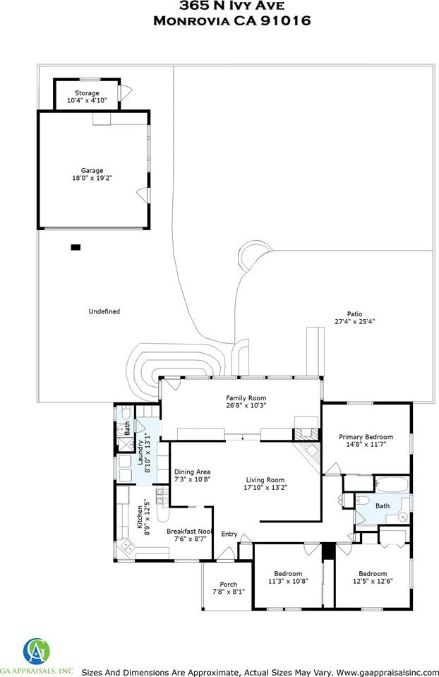 365 N Ivy Ave, Monrovia, CA 91016 - view of room layout