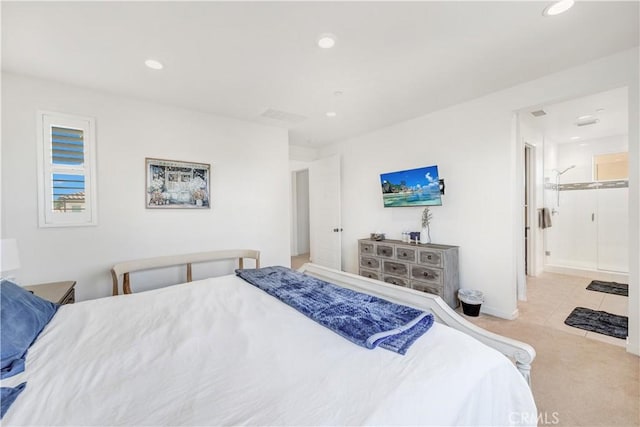 97 Eclipse, Lake Forest, CA 92630 - carpeted bedroom featuring recessed lighting and ensuite bathroom