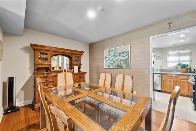 410 N Broadway Unit C, Redondo Beach, CA 90277 - dining space featuring light wood-style flooring and recessed lighting