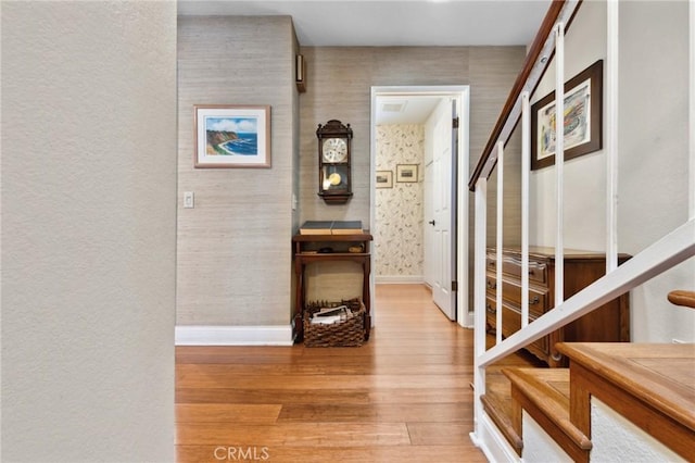 410 N Broadway Unit C, Redondo Beach, CA 90277 - hallway with wood finished floors and baseboards