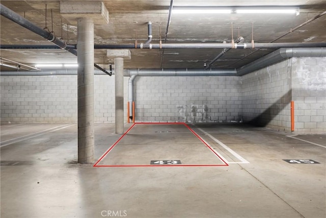 4210 Via Arbolada Unit 105, Los Angeles, CA 90042 - parking garage with concrete block wall