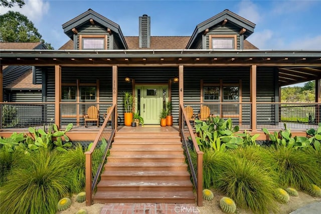 1186 Ramblin Rose Way, Arroyo Grande, CA 93420 - view of front of home featuring covered porch and a chimney