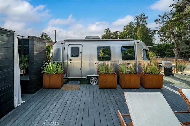 1186 Ramblin Rose Way, Arroyo Grande, CA 93420 - wooden terrace with area for grilling