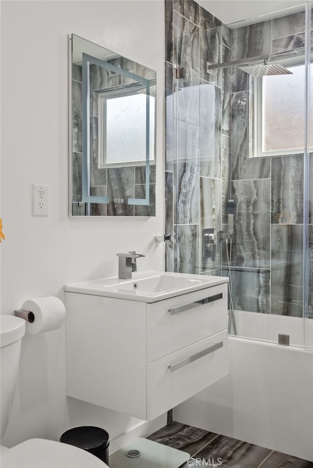 1954 Shipway Ave, Long Beach, CA 90815 - bathroom with vanity, healthy amount of natural light, and bathtub / shower combination