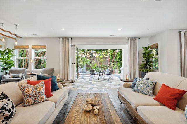 196 Coral Cove Way, Encinitas, CA 92024 - living area with healthy amount of natural light and recessed lighting