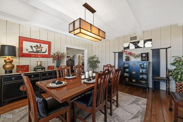 320 N San Rafael Ave, Pasadena, CA 91105 - dining area featuring wood finished floors and beam ceiling