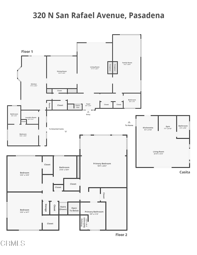 320 N San Rafael Ave, Pasadena, CA 91105 - view of property floor plan