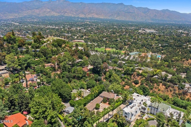 320 N San Rafael Ave, Pasadena, CA 91105 - aerial view of property and surrounding area with mountains