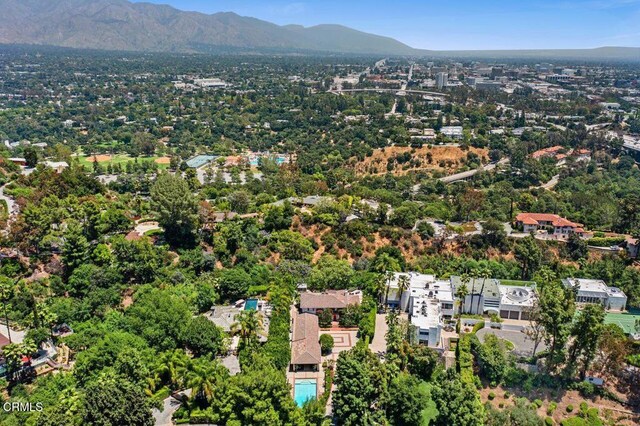 320 N San Rafael Ave, Pasadena, CA 91105 - aerial view of property's location featuring a mountainous background