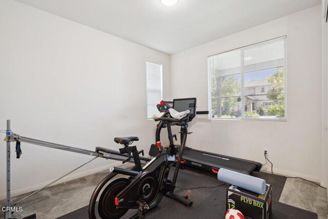 113 Azalea St, Fillmore, CA 93015 - exercise area with healthy amount of natural light and carpet floors
