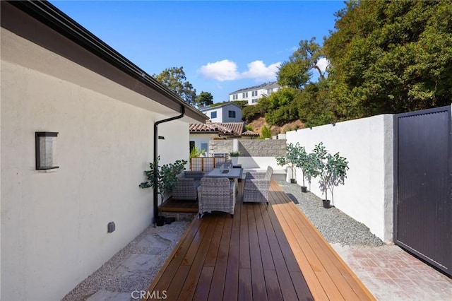3233 Tareco Dr, Los Angeles, CA 90068 - view of wooden deck