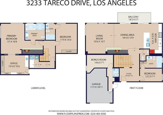 3233 Tareco Dr, Los Angeles, CA 90068 - view of room layout