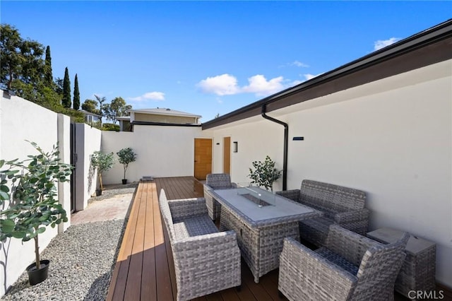 3233 Tareco Dr, Los Angeles, CA 90068 - view of wooden terrace