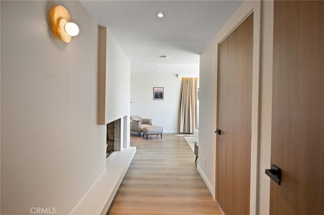 3233 Tareco Dr, Los Angeles, CA 90068 - hall with light wood-type flooring and recessed lighting