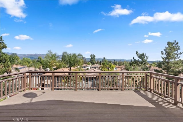 36 Via Tronido, Rancho Santa Margarita, CA 92688 - wooden terrace featuring a mountain view