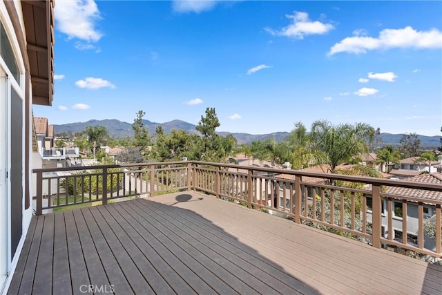 36 Via Tronido, Rancho Santa Margarita, CA 92688 - wooden terrace featuring a mountain view