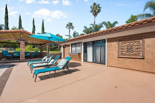 10920 Beechwood Dr, Rancho Cucamonga, CA 91737 - view of patio / terrace featuring a gazebo
