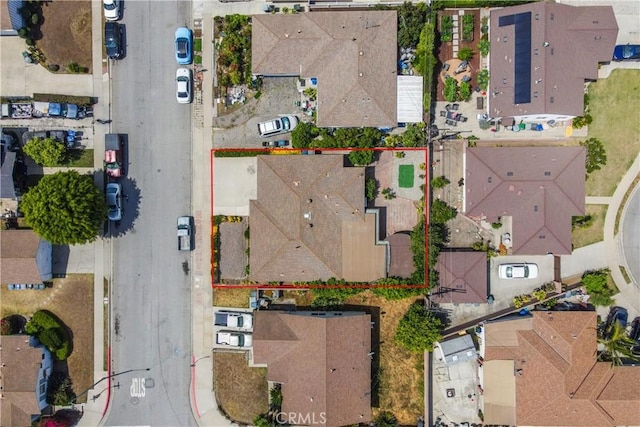 18126 S Denker Ave, Gardena, CA 90248 - aerial perspective of suburban area featuring property parcel outlined