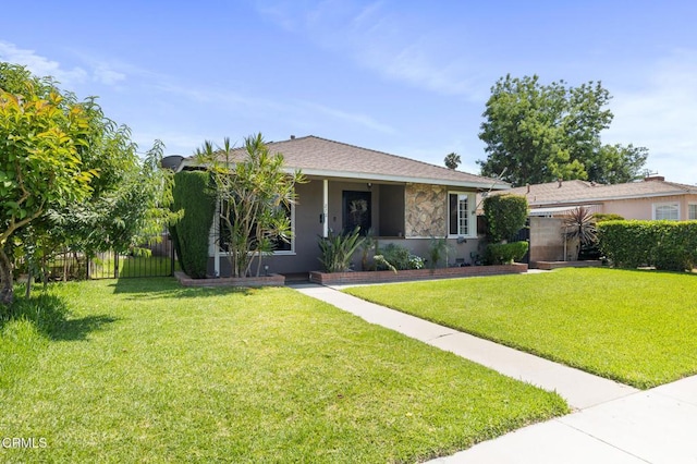 272 E 69th St, Long Beach, CA 90805 - view of front facade with stucco siding and stone siding