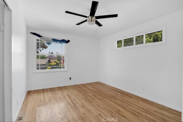 7812 Fairchild Ave, Winnetka, CA 91306 - unfurnished room with healthy amount of natural light, light wood-style floors, and ceiling fan