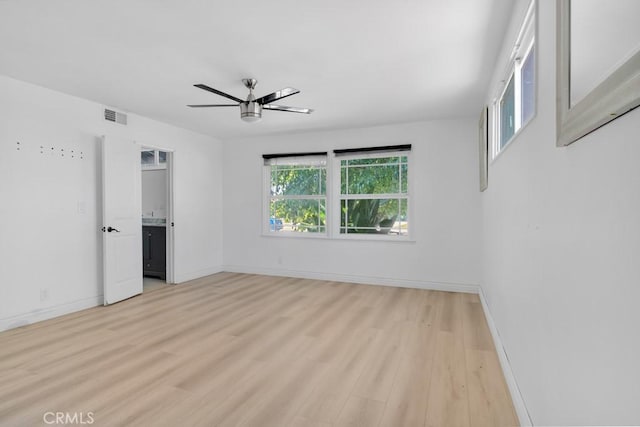 7812 Fairchild Ave, Winnetka, CA 91306 - unfurnished room with a ceiling fan and light wood-style flooring