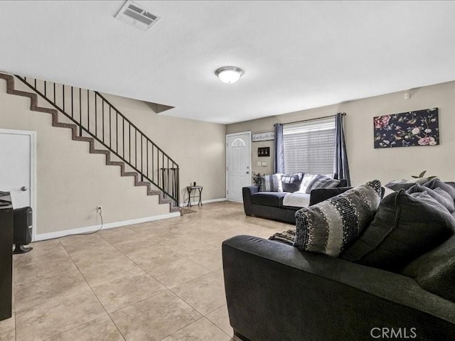 10316 S San Pedro St, Los Angeles, CA 90003 - living room with stairs and tile patterned floors