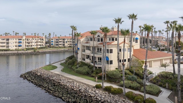 1758 Emerald Isle Way, Oxnard, CA 93035 - view of building exterior with a water view and a residential view