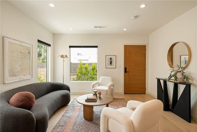 2404 Glover Pl, Los Angeles, CA 90031 - living room featuring recessed lighting and light wood finished floors