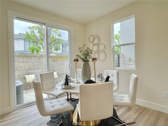 11237 Gladhill Rd Unit 12, Whittier, CA 90604 - dining space with plenty of natural light and wood finished floors