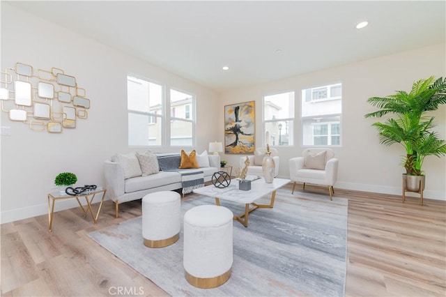 11237 Gladhill Rd Unit 12, Whittier, CA 90604 - living area featuring light wood-style floors and recessed lighting