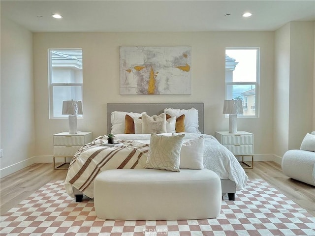 11237 Gladhill Rd Unit 12, Whittier, CA 90604 - bedroom featuring light wood-style floors and recessed lighting