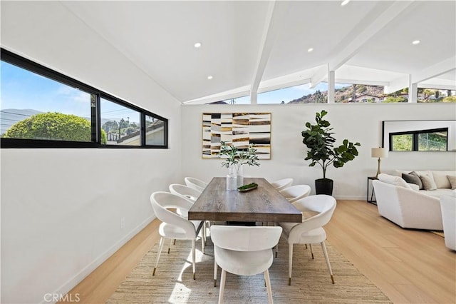 2414 Las Positas Rd, Glendale, CA 91208 - dining space featuring light wood-type flooring and baseboards