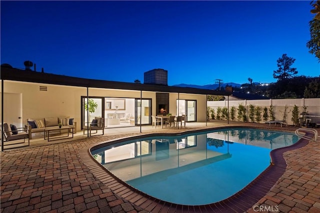 2414 Las Positas Rd, Glendale, CA 91208 - view of pool featuring an outdoor living space and a patio area