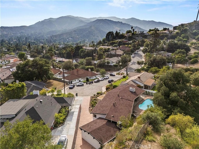 2414 Las Positas Rd, Glendale, CA 91208 - aerial view of residential area featuring a mountain backdrop