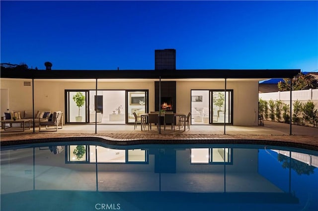 2414 Las Positas Rd, Glendale, CA 91208 - view of pool featuring a patio area and an outdoor living space
