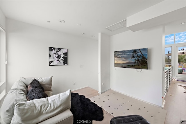 4151 Redwood Ave Unit 106, Los Angeles, CA 90066 - living room with wood finished floors and baseboards