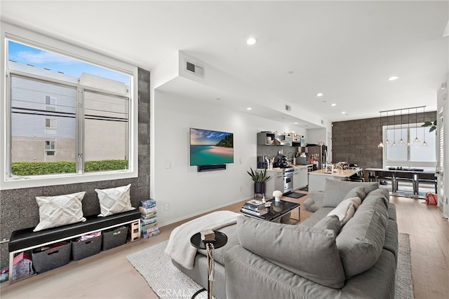 4151 Redwood Ave Unit 106, Los Angeles, CA 90066 - living room with wood finished floors and recessed lighting