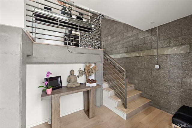 4151 Redwood Ave Unit 106, Los Angeles, CA 90066 - stairway with wood finished floors